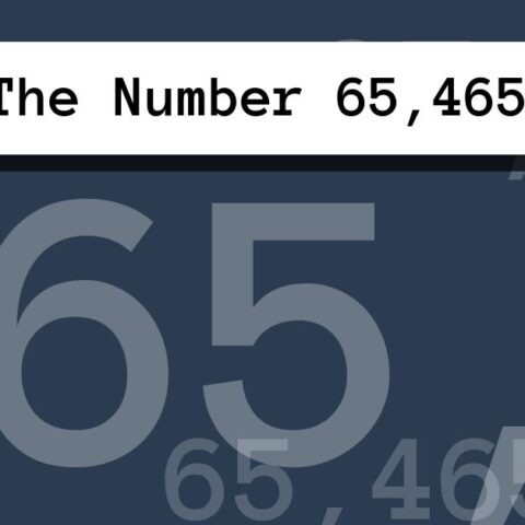 About The Number 65,465