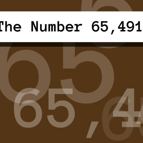 About The Number 65,491