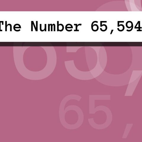 About The Number 65,594