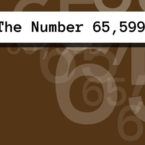 About The Number 65,599