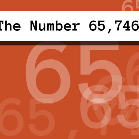 About The Number 65,746