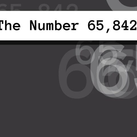 About The Number 65,842