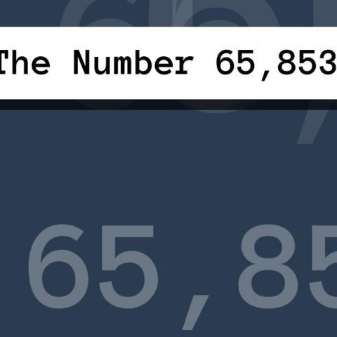 About The Number 65,853