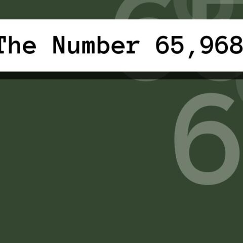 About The Number 65,968