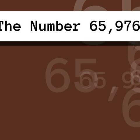 About The Number 65,976
