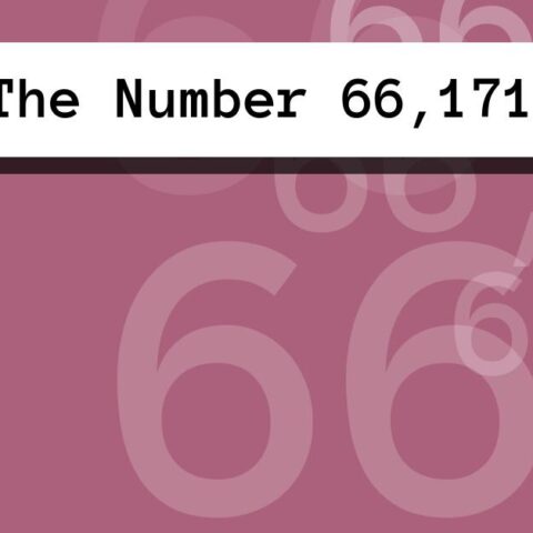 About The Number 66,171