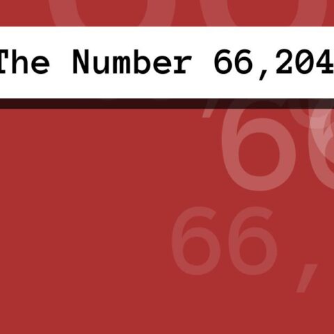 About The Number 66,204