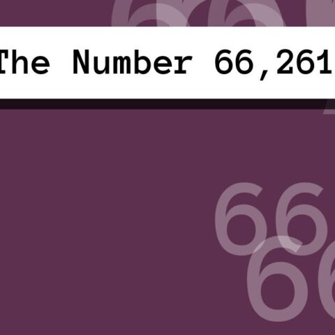 About The Number 66,261