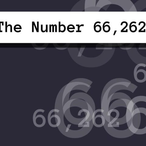 About The Number 66,262