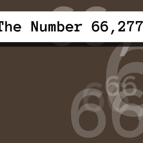 About The Number 66,277