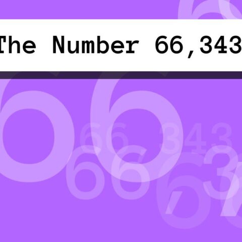 About The Number 66,343