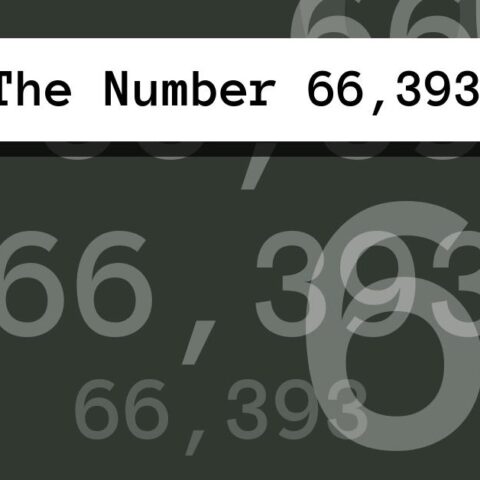 About The Number 66,393