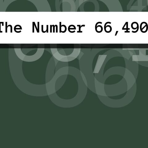 About The Number 66,490