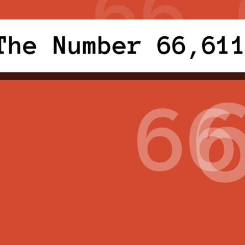 About The Number 66,611
