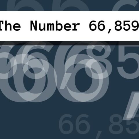 About The Number 66,859