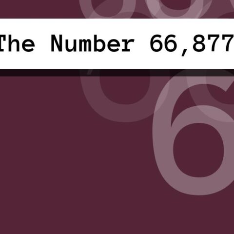 About The Number 66,877