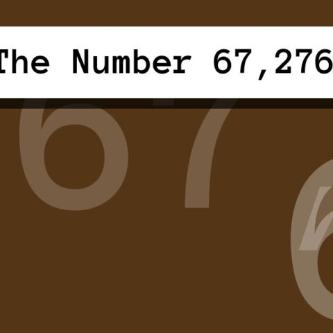 About The Number 67,276