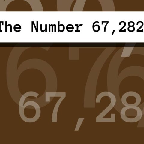 About The Number 67,282