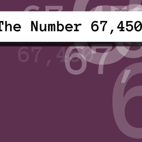 About The Number 67,450
