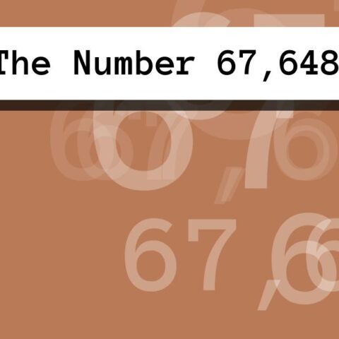 About The Number 67,648