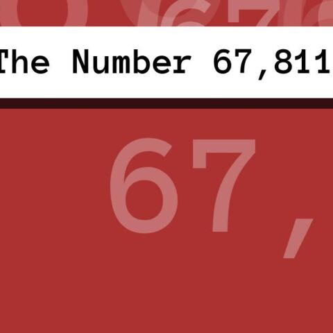 About The Number 67,811