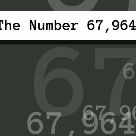 About The Number 67,964