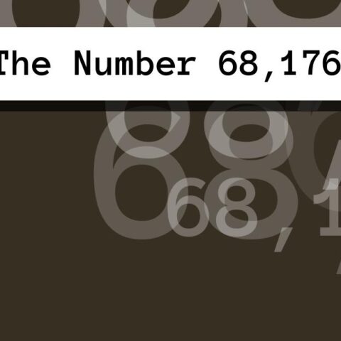 About The Number 68,176