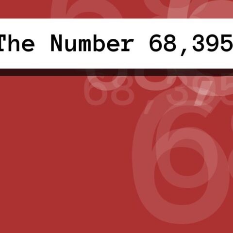 About The Number 68,395