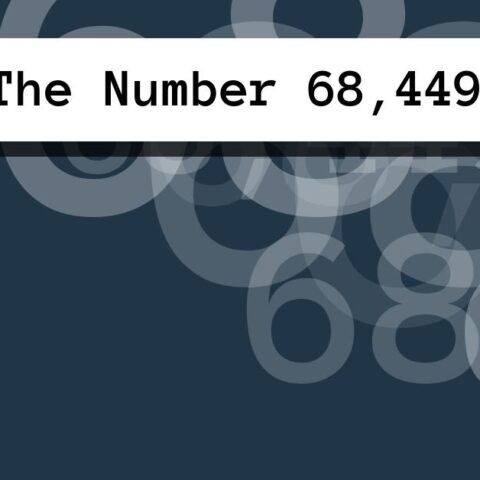 About The Number 68,449