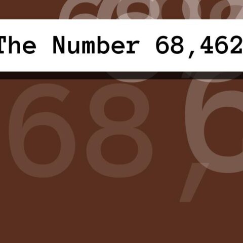 About The Number 68,462