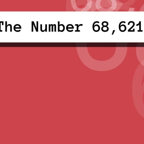 About The Number 68,621