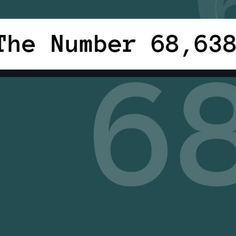 About The Number 68,638