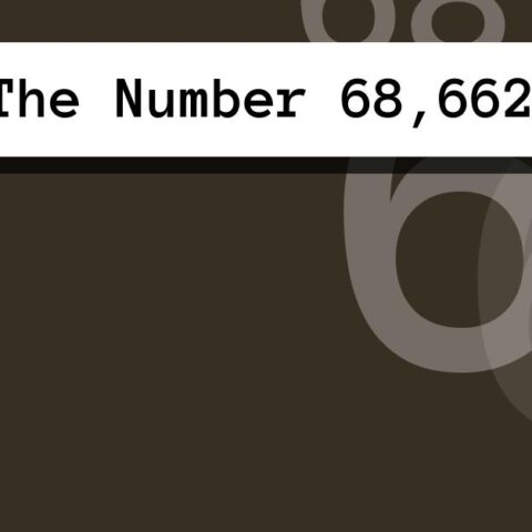 About The Number 68,662