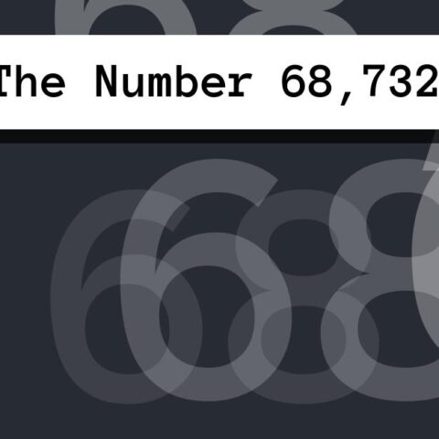 About The Number 68,732