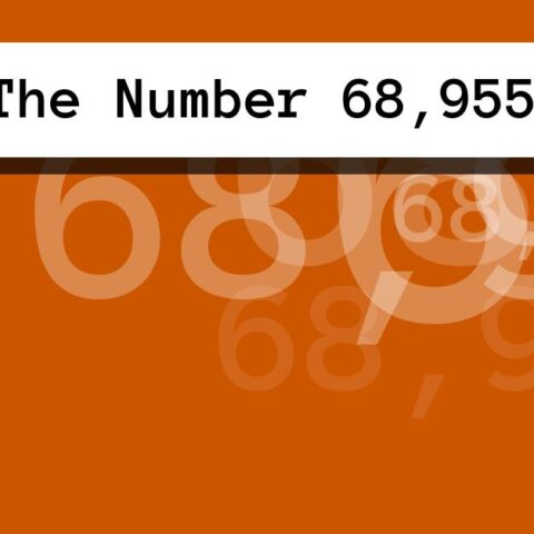 About The Number 68,955