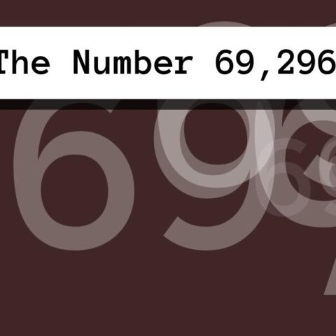 About The Number 69,296