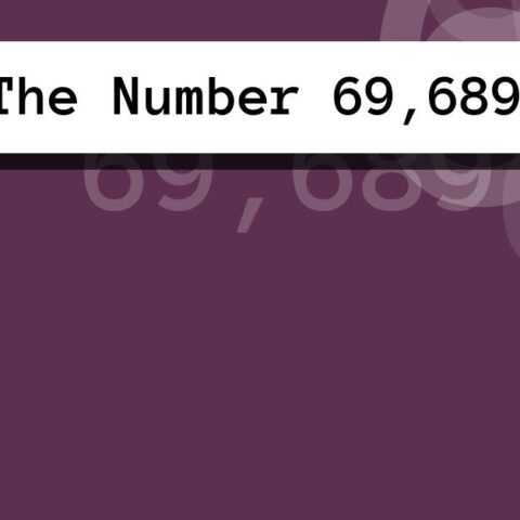 About The Number 69,689