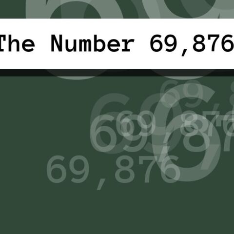 About The Number 69,876