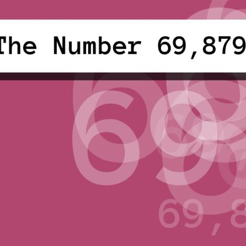 About The Number 69,879