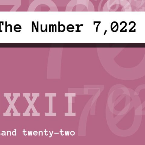 About The Number 7,022
