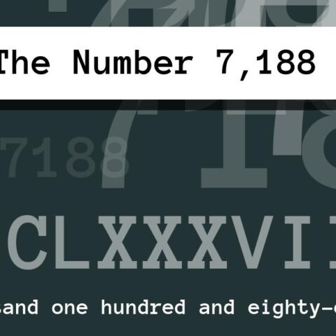 About The Number 7,188