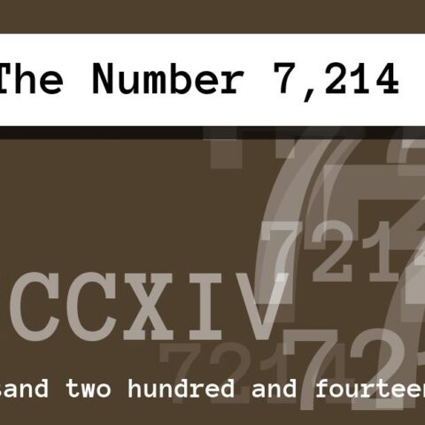 About The Number 7,214