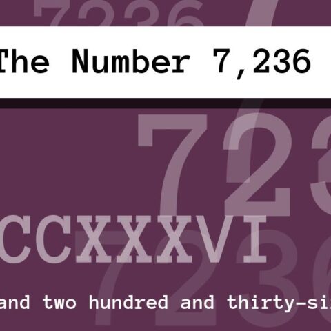 About The Number 7,236