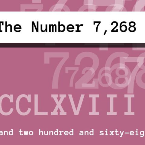 About The Number 7,268