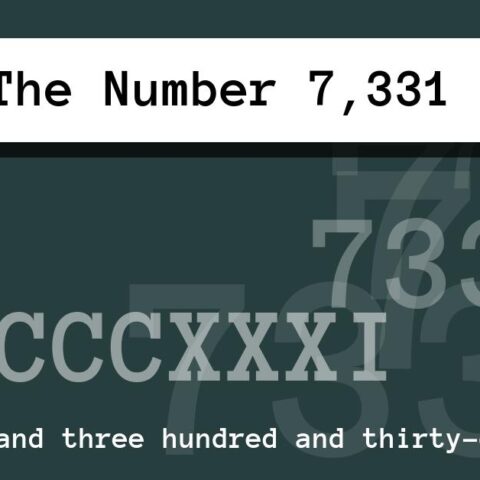 About The Number 7,331