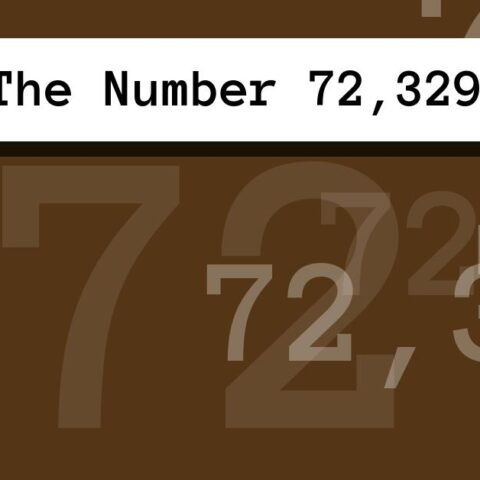 About The Number 72,329