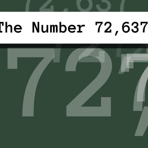 About The Number 72,637