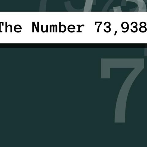 About The Number 73,938