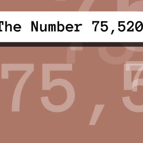 About The Number 75,520