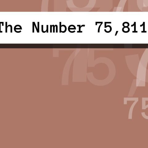 About The Number 75,811